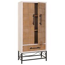 B-Ware Hochschrank MCW-N30, mit Türen und Schublade, Massiv-Holz MDF 167x72x41cm