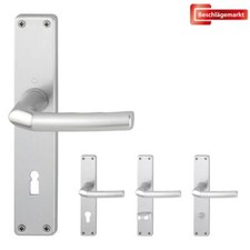 Hoppe Türdrücker Birmingham Langschildgarnitur BB/PZ/WC Alu F1 Griff Türklinke