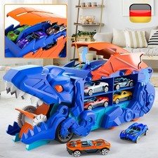 Dinosaurier Set Transport Truck Spielzeug Autos mit 12 Mini-Metall-Rennwagen DHL