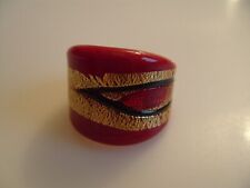 Ring aus original Muranoglas Schmuck Murano Glas UNIKAT Handarbeit bunt Gr. 20