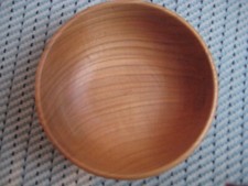 ECHTHOLZ SCHALE Weihnachten 14 cm Ø Handarbeit Drechsel OEKO Schüssel Nussschale