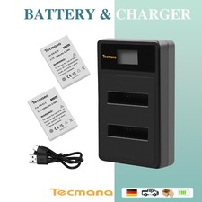 2X EN-EL5 Akku 1800mAh+Ladegerät Für Nikon Coolpix P500 P510 P520 P530 P5000 P90