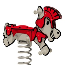 WICKEY Federwippe PRO Pferd "Rumbley" - öffentliches Federtier nach EN 1176