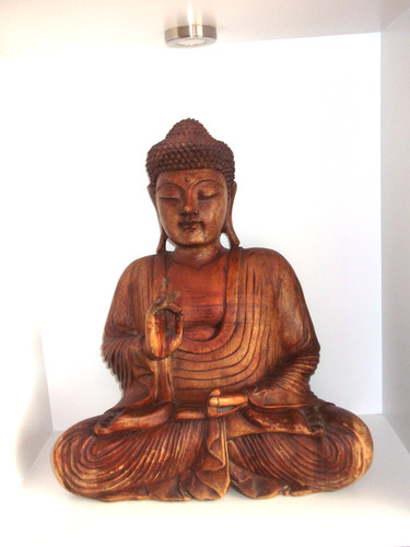 Vintage holz dhyani - vintage, mudra