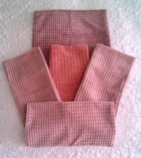 5 Kissenbezüge Cord-Optik **  40 x 40 cm ** Rose-Beere Töne ** Kuschelig weich