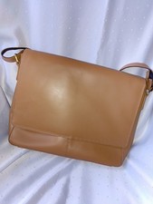 Messengerbag Echtleder Aktentasche Ledertasche Leder Beige Neuwertig NP 75,95