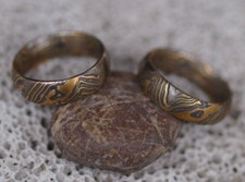 Trauringe Mokume Gane Gold 900