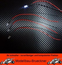 4 Stück LED 5 mm weiß 4,8 - 7,4 Volt fertig verlötet Beleuchtung RC-CAR Tamiya