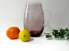 GLAS Krug BROSTE Copenhagen  ... HAMMERED ... amethystfarben Vol. ca. 2 Liter