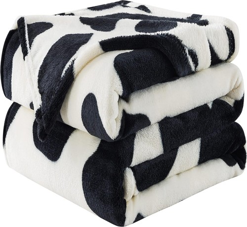 Kuscheldecke kuhmuster fleece - kuscheldecke,