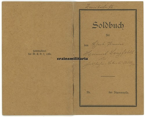 Soldbuch eisenbahn pionier - soldbuch, eisenbahn-pionier