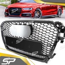 Schwarz Grill Wabengrill Kühlergrill für AUDI A4 B8.5 B8 8K S4 11-15 Facelift
