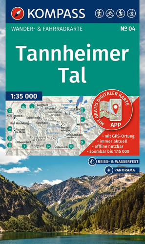 Kompass wanderkarte - wanderkarte, 04