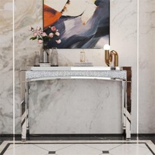 Flurtisch Verspiegelt Konsolentisch Beistelltisch Eingangstisch Kristall LUXUS