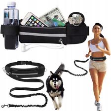 Joggingleine Hundeleine mit Bauchgurt Bauchtasche elastisch Bauchleine Gurtleine