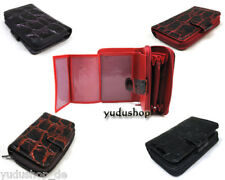 Krokoprägung Geldbörse Portemonnaie Geldbeutel