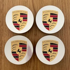 4x Porsche Original Nabendeckel Felgen-Deckel 911 Panamera Cayenne Turbo III+IV