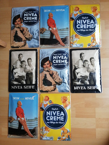 Nivea creme blechschild - 1, x