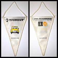 Orig. DDR Trabant Wimpel 14 x 9 cm VEB IFA Mobile Karl Marx Stadt Ostalgie Auto