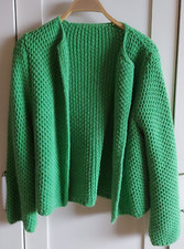 Hochwertige Strickjacke NEU & ungetragen mit Wolle und Mohair XL - Lagenlook