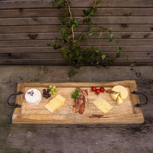 Tablett aus massivholz - tablett,