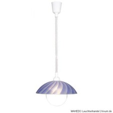 Küchenlampe Küchenleuchte Pendelleuchte Rollizug Brilliant ALISA blau weiß