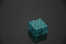 LEGO® DUPLO - Baustein - 2x2 Noppen  4er Noppen - Transparent Blau + Glitzer