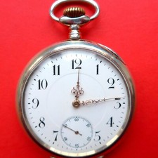 schöne HERREN TASCHENUHR, Cortébert, Silber-0,800, gute Funktion, ca. 1915