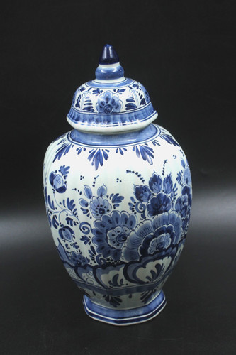 Delft royal blau - royal, blumen