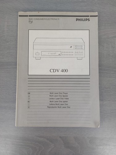 Philips cdv 400 laserdisc - cdv,