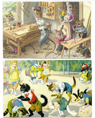 Comic postkarten von katzen - 2,