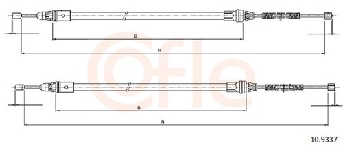 Cofle bremsseil seilzug - bremsseil,