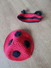 Baby Fotoshooting Kostüm Marienkäfer Neugeborenen Shooting Outfit Stirnband 