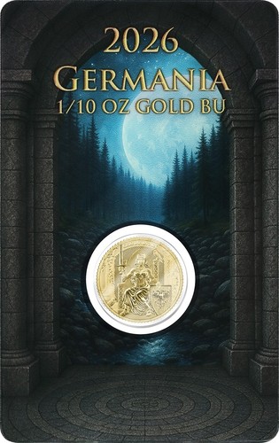 Goldmünze oz germania - goldmünze, 1/10