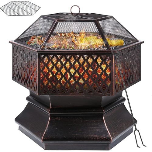 Feuerschale mit grillrost - mit,