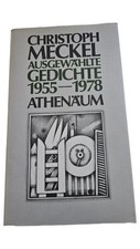 Christoph Meckel Gedichte 1955-1978 Lyrikbuch Hardcover Athenäum Deutsch