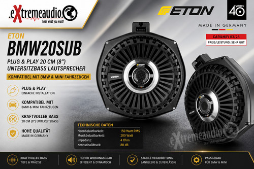 Eton bmw20sub auto untersitz - eton,
