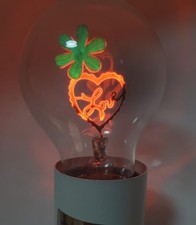 original Vintage Aerolux Stil Neon Glühlampe Love