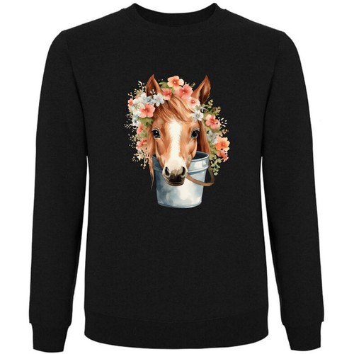 Sweatshirt schwarz pferde - sweatshirt,