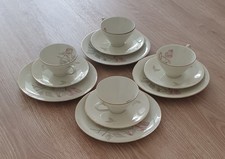 Alka-Kunst Alboth & Kaiser 1950-1960 Charme  Sammel-Teetassen-Gedeck 3-teilig 