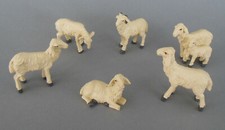 Schafe 6 Stück HÖHE=3,8cm -