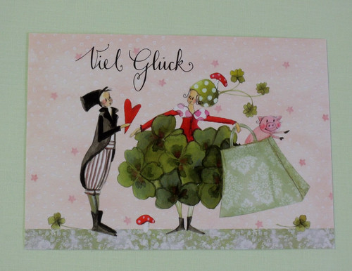 Postkarten viel glück - postkarten,