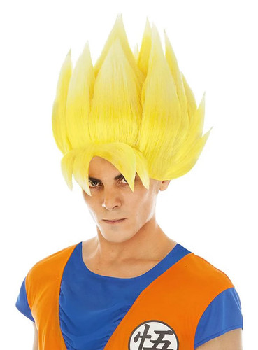 Son goku perücke gelb - son-goku,