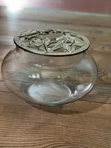 Jugendstil glasdose mit - glasdose,