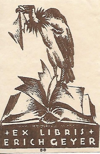 Original druck exlibris erich - original,