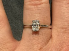 1,0 Karat Lab Created Diamant