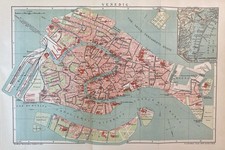 antiker historischer Stadtplan