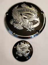 Black Live to Ride Derby Cover