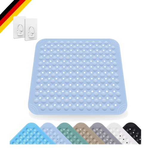 Duschmatte pvc hellblau - duschmatte,