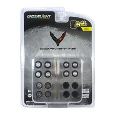 Greenlight 16090-A Reifenset Corvette Radset - Wheel & Tire Packs 5 Maßstab 1:64